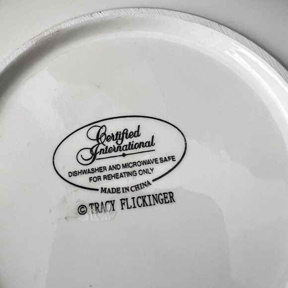 Certified International Set Of 4 Plates Golf Theme Tracy Flickinger Par Four - Picture 6 of 7